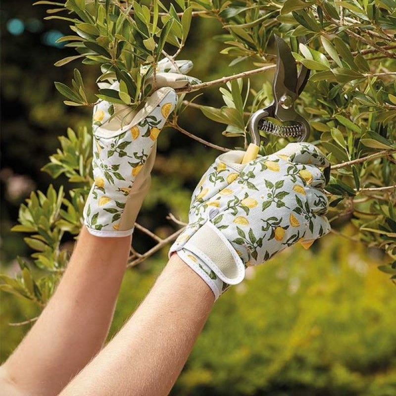 Briers Sicilian Lemon Smart Gardeners Leather Gloves